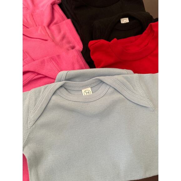 NEW‎ LOT OF 22 Blank Baby & Toddler Bodysuits, T-shirts Mixed Colors Sizes NB-4T - Picture 5 of 9